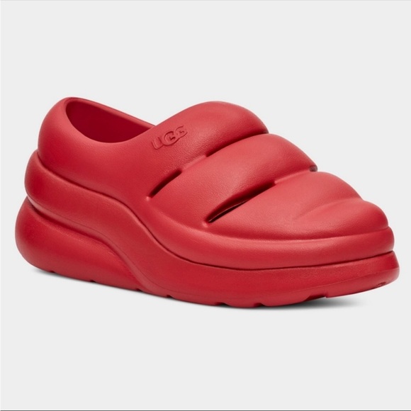 UGG Shoes - UGG! Sport Yeah Red Chunky Modern Casual Clog Shoes NIB!